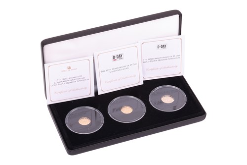 Lot 145 - A cased Jubilee Mint commemorative three-coin...
