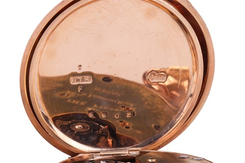 Lot W. Benson – A 9ct Gold Full Hunter Pocket...