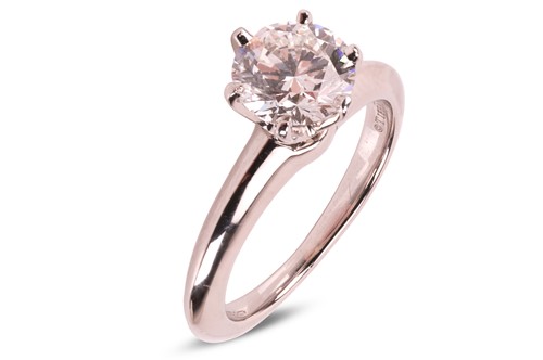 Lot 170 - Tiffany & Co. - A diamond solitaire ring,...