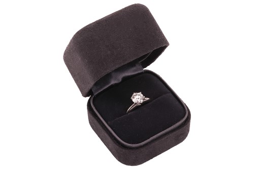 Lot 170 - Tiffany & Co. - A diamond solitaire ring,...