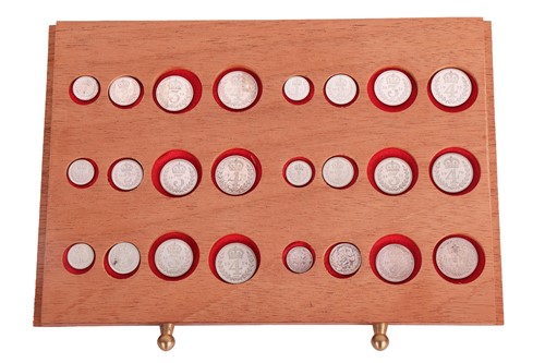 Lot 157 - A complete set of Maundy money, dating from...