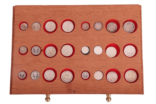 Lot 157 - A complete set of Maundy money, dating from...
