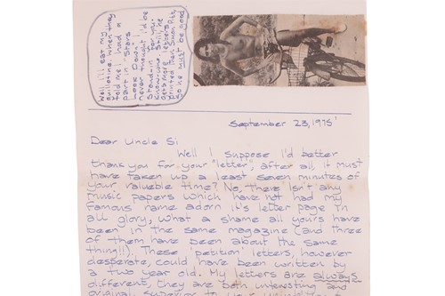 Lot 29 - Steven Morrissey (b.1959), songwriter and...