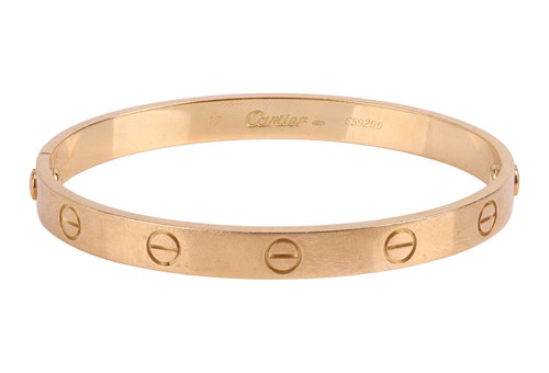Lot Cartier - a 'LOVE' bangle, composed of two...
