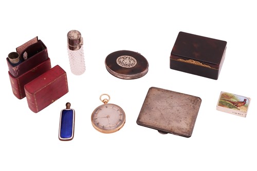 Lot 228 - A collection of boxes and other small items to...