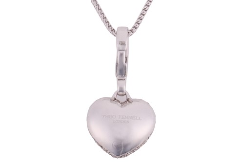 Lot 188 - Theo Fennell - A diamond-set ‘Art heart...