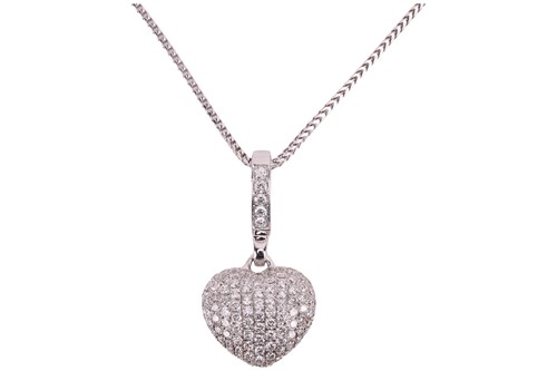 Lot 188 - Theo Fennell - A diamond-set ‘Art heart...