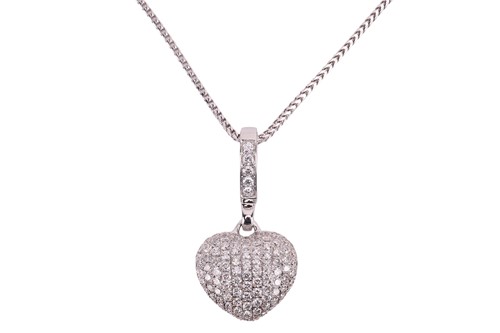 Lot 188 - Theo Fennell - A diamond-set ‘Art heart...
