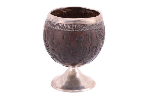 Lot 269 - A late 18th century silver mounted carved...