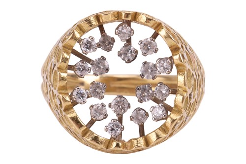 Lot John Donald - A 'crown' ring, designed as an...