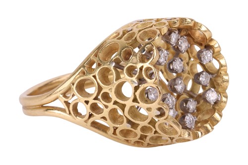 Lot John Donald - A 'crown' ring, designed as an...