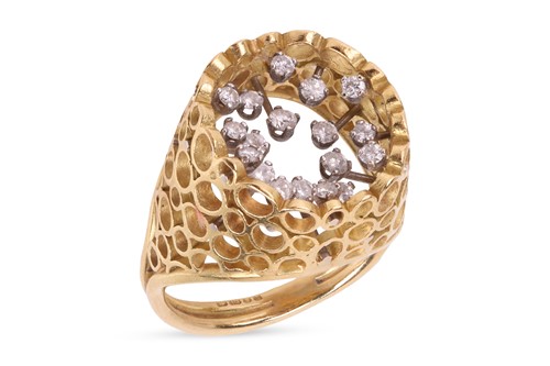 Lot John Donald - A 'crown' ring, designed as an...