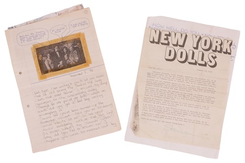 Lot 41 - Steven Morrissey (b.1959), songwriter and...